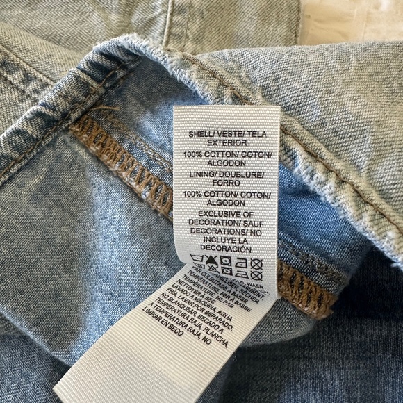 Lucky Brand Embroidered Denim Shirt Size S - Picture 15 of 16